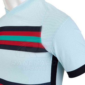 Maillot de football de haute qualité pour équipe, entraînement sportif, 100% polyester, manches courtes - Product Image 3