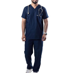 Uniformes Médicos para Hombre a Precio Económico, Tejido de Punto, Último Modelo, Conjuntos de Uniformes con Cuello Alto y Manga Corta, Totalmente Personalizables para Uso Hospitalario - Product Image 2