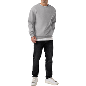 Sweat-shirt surdimensionné de grande taille personnalisé de haute qualité Logo personnalisé Sweat-shirt à manches longues pour homme Vêtement décontracté - Product Image 5