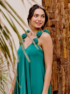 Vestido elegante de algodón hecho a mano indio para mujer, vestido de fiesta a la moda, vestido de novia para verano, regalo personalizado, vestido personalizado a la venta - Product Image 2