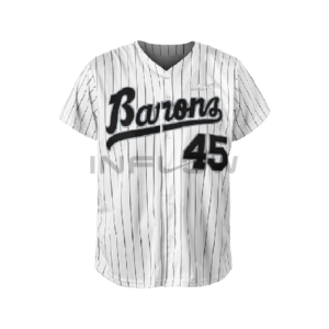 Camiseta de Béisbol de Alta Calidad, Diseño Personalizado OEM, Estampado Moderno, Camiseta de Béisbol Roja y Negra con Botones - Product Image 3