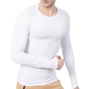 เสื้อรัชการ์ดสำหรับผู้ชายเสื้อเชิ้ตฟิตเนสแบบปรับแต่งได้สำหรับยิม - Product Image 2