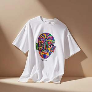 Camiseta Blanca de Primera Calidad para Hombre, 100% Algodón Estampado - Product Image 4