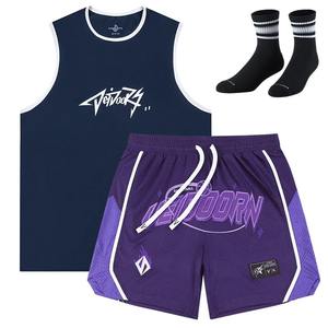 ชุดกีฬาฤดูร้อนสำหรับออกกำลังกายกลางแจ้ง 2 ชิ้น ไซส์ใหญ่ ระบายอากาศได้ดี เสื้อเทนนิส กางเกงขาสั้น เสื้อกล้าม ชุดบาสเก็ตบอล เสื้อกีฬา - Product Image 3