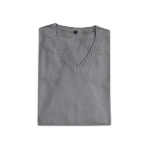 Suéter de algodón 100% con cuello en V para hombre de nuevo estilo, suéter para hombre - Product Image 3