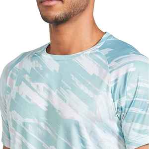 Camiseta ligera de sublimación para hombre hecha de tela de control de humedad ideal para correr ciclismo gimnasio o uso diario - Product Image 3