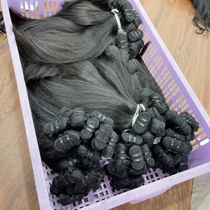 ¡Producto Popular! Proveedores de cabello humano Remy virgen vietnamita crudo tejido de cabello lacio natural dibujado Doble - Product Image 6