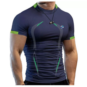 T-shirt surdimensionné 100% coton pour homme Séchage rapide et poids lourd Coupe courte Style Streetwear Conception vierge personnalisée de haute qualité - Product Image 3