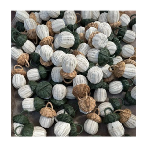 Bola de ratán tejida a mano de Vietnam para decoración del hogar, proveedor de bolas de ratán natural, Bola de ratán hecha a mano para mercados globales - Product Image 3