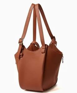 Brown Genuine Leather Vintage Fashion Lady Candy Water Resistant <b>Shoulder</b> <b>Bag</b> Women Modern Hobo Tote Two <b>Straps</b> Adjustable - Product Image 2