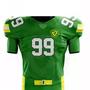 Venta directa de fábrica Camiseta de fútbol americano Uniforme Transpirable Tallas grandes con mangas cortas Hecho en Pakistán Conjuntos elegantes - Product Image 4