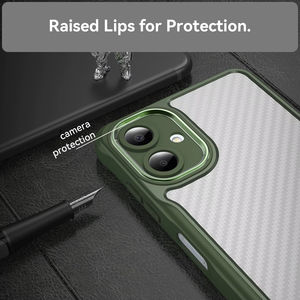 Étui de protection en fibre de carbone à motif animal pour Samsung Galaxy A06, coque de téléphone portable magnétique en verre transparent avec peinture, <span class=keywords><strong>vert</strong></span> - Product Image 5