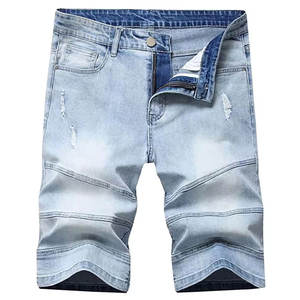 Shorts de Mezclilla Ligeros 2025, Shorts de Mezclilla para Adultos, Hechos en Pakistán, Shorts de Mezclilla para Hombre con Contraste de Color - Product Image 1