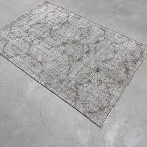 Tapis turc vintage à accents orientaux 3,7x5,7 pieds, gris brun - Product Image 3