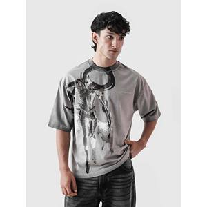 IGRIS Men's 100% Cotton Short Sleeve Solo <b>Leveling</b> Jersey Premium Fabric 220g/m Weight <b>Digital</b> Print for Comfort and Durability - Product Image 1