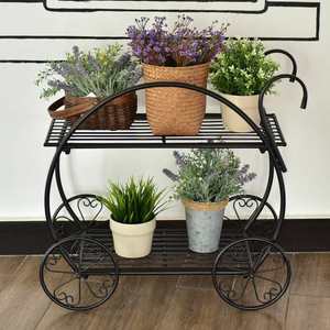 Support de pot de fleurs en métal thermolaqué de haute qualité pour l'exportation, au design moderne pour l'extérieur - Product Image 3