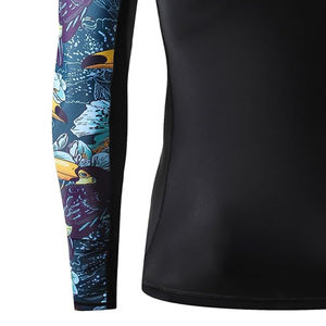 Rash Guards Fitness Sportswear Sublimé Custom Made Rash Guards Manches Longues Pour Hommes - Product Image 4