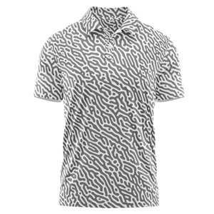 Vente en gros OEM Polo de golf décontracté pour hommes, maillot à manches courtes/tricot avec impression de logo personnalisé, motif uni, Vietnam, taille XL - Product Image 1