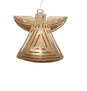 Hotel decorativo hierro tamaño pequeño Metal colgante Ángel cobre hoja ornamento hecho a mano uso personalizado para decoración de Navidad - Product Image 4