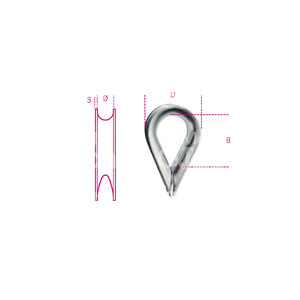 BETA ART. 8020 TROISIÈME CLÉS GALVANISÉES Type léger Acier galvanisé - Product Image 1