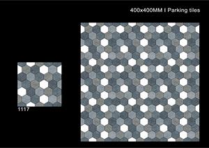 Carreaux de sol en porcelaine pour parking extérieur 400x400 mm, finition mate résistante, pour allées et jardins - Product Image 3