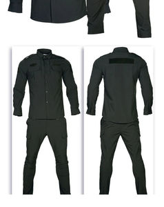 Uniformes de garde de sécurité noirs personnalisés du fabricant professionnel pour hommes Vêtements de sécurité haut de gamme - Product Image 5