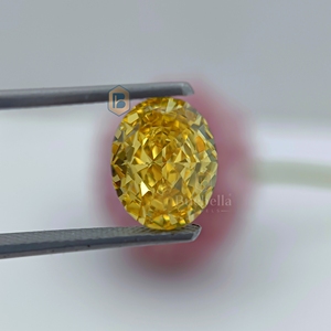 Diamants CZ de couleur rare, taille Radiant, 1 carat à 10 carats, synthétiques de laboratoire, cultivés, remplis, couleur jaune clair unique, effet glace concassée, pour - Product Image 1