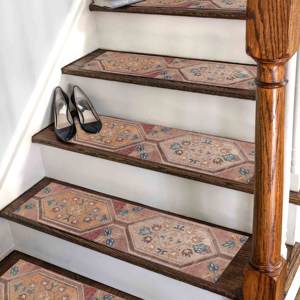 Tapis imprimé à motifs géométriques, tapis moderne antidérapant pour la décoration de la maison, tapis d'entrée - Product Image 1