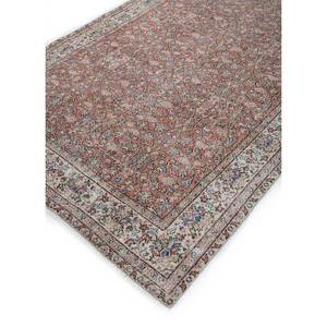 Tapis en laine vintage rouge et orange à motifs floraux, noué à la main, rectangulaire 9x12, pour salon ou couloir - Modèle Pae-2151 pour adolescents - Product Image 2