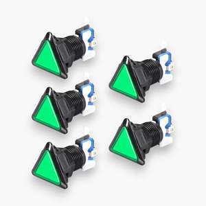 Juego de 5 Botones Triangulares para Arcade con Luz LED y Microinterruptor para Consolas de Videojuegos - Product Image 5