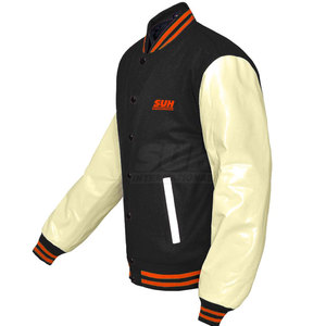 Blouson d'hiver pour homme en coton 100% respirant et écologique, col montant, logo frontal, style universitaire, service OEM, usage extérieur, haute qualité - Product Image 3