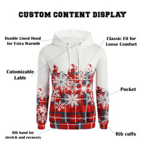 Sudadera con Capucha Sublimada para Hombre, 100% Poliéster, Resistente a la Decoloración, Tejido Suave y Transpirable, Ropa Deportiva, OEM/ODM Disponible - Product Image 5