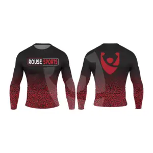 2023 nouveauté respirant et de haute qualité et pas cher prix mode logo personnalisé uv bjj maillots de bain rash guard