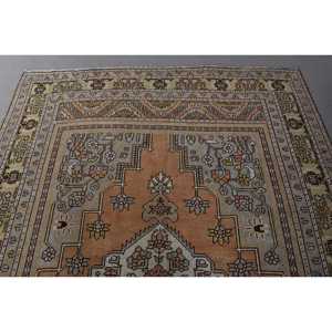 0.5x11.2 ft Rug, Vintage Turkish Rug, <b>Brown</b> <b>Wool</b> Rug - Product Image 4
