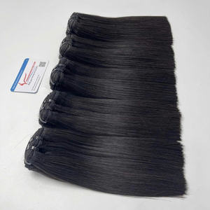 Venta al por mayor de extensiones de cabello de color natural de hueso recto cabello vietnamita envío rápido sedoso SDD hueso recto tejido de pelo - Product Image 6