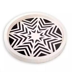 El mejor regalo para las celebraciones de Ramadán y Eid, bandeja atemporal de madera de acacia con incrustaciones de nácar - Product Image 2