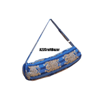 Sac de transport de tapis de yoga en coton matelassé fait à la main indien imprimé floral sac de tapis de 3mm d'épaisseur pour transporter le sac de tapis de yoga essentiel