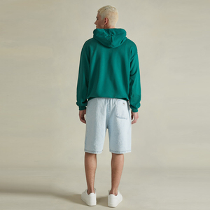 Sweat à capuche personnalisé pour hommes, coupe large, 100% coton mélangé, imprimé et brodé, lavé à l'acide, commande minimum 2 pièces - Product Image 4