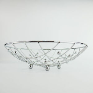 Admirable diseño decoración del hogar centro de mesa cesta de frutas decorativa cesta de frutas de metal de la mejor calidad a un precio atractivo - Product Image 2