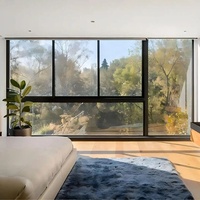 Ventana Corredera de Aluminio con Doble Acristalamiento, a Prueba de Polvo, de Vidrio Templado, Eficiente Energéticamente y Antirrobo, Personalizada