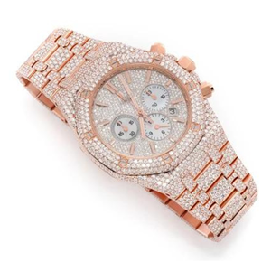 Reloj de lujo VVS Moissanite | Esqueleto presidencial helado | Pasa el probador de diamantes al por mayor - Product Image 6