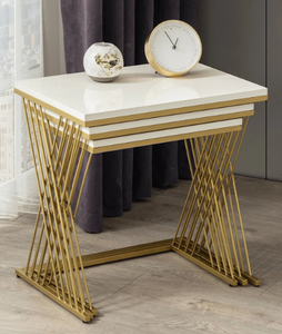 Handmade Brass <b>Gold</b> Side <b>Table</b> for Hotel Deluxe Room Furniture Decorative Coffee <b>Tables</b> Barware Supplies by Manufacturer - Product Image 2