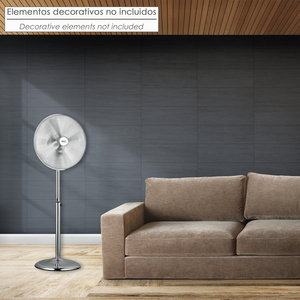 Ventilatore a piantana silenzioso, diametro 44,5 cm, altezza 130 cm, 60 watt, funzione oscillante. - Product Image 5