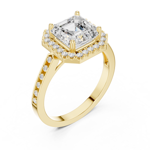 Bague de mariage Moissanite ovale 14K pour elle - Product Image 6