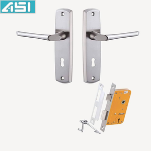 Nuevo Tirador de Puerta Moderno de Lujo de Acero Inoxidable con Manguito Roscado y Cubierta Roscada Cepillada para Puerta Interior - Product Image 4