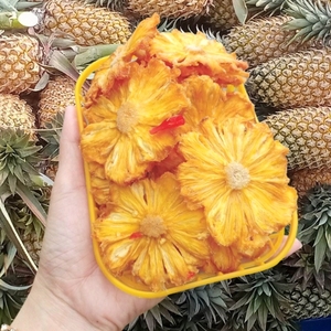 Venta al por mayor de rodajas y aros de piña deshidratada natural premium – Snack de fruta tropical dulce y ácida para repostería - Product Image 3
