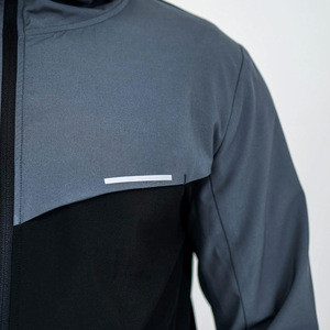 Chaqueta Deportiva con Capucha y Logotipo Personalizado, Impermeable, Cortavientos, Transpirable, Ecológica, de 2 Piezas, para Invierno - Product Image 3