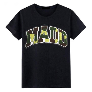 เสื้อยืดสำหรับผู้ชายเสื้อยืดผ้ากำมะหยี่ปักลายทำจากผ้าฝ้าย100% คุณภาพสูง - Product Image 1