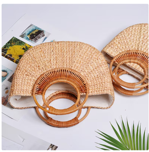 Productos Hechos a Mano al por Mayor, Elegantes Bolsos de Paja Personalizados, Bolsos de Hombro de Paja para Mujer, Productos al por Mayor - Product Image 2