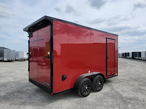2026 Cross 7x16 Enclosed Cargo <b>Trailer</b> Tandem Axle Utility <b>Trailer</b> 84" Interior Height V-Nose Ramp Door Cargo Hauler 7000 GVWR - Product Image 3